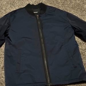 Blue DKNY Water Resistant Bomber